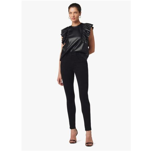 Joe's Women's The Charlie High Rise Skinny Ankle Jean Black Size 27 NWT